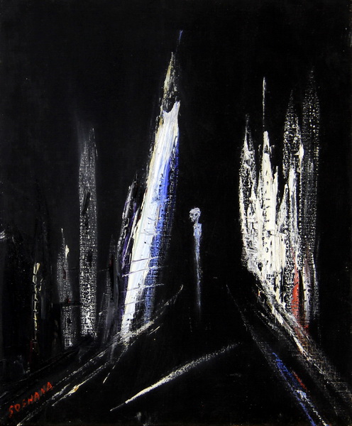Alone in the Dark (1990) | Acryl on Canvas | 45 x 38 cm