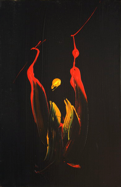 Fire on Black (2007) | Acryl on Canvas | 60 x 40 cm