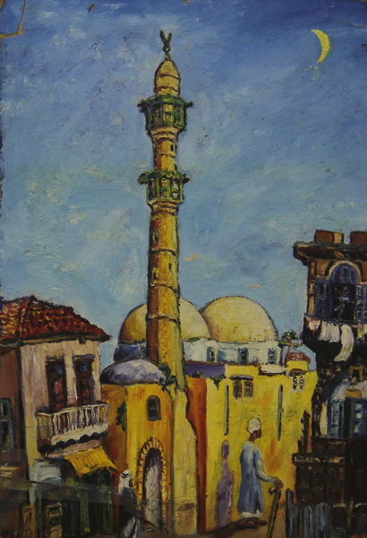 Old Jaffa II. (1950) | Oil on Carton | 41 x 61 cm